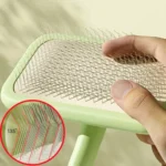 Dog Cat Pet Slicker Brush Non-Slip Grip Pet Hair Remover Easy To Clean Bath - Image 3