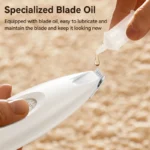 ROJECO Pet Electric Clipper For Cat Claw Foots Hair Trimmer With LED Light Rechargeable Dog Foot Haircut Shaver Grooming Supply - Image 5