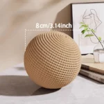 1pc Cat Toy Sisal Ball Extra Large Self-Entertainment Boredom Relief Chew Toy Cat Teaser Wand Scratching Ball for Cats - Image 3