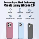 Luxury Liquid Silicone Phone Case for APPLE iPhone 11 13 12 14 15 16 Pro Max Cases for iPhone 15 Plus Shockproof Protector Cover - Image 4