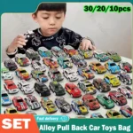Kids Alloy Pull Back Car Toys Mini City Cartoon Inertia Racing Car Model Diecast Vehicle For Boys Girls Birthday Xmas Gift Bag - Image 6