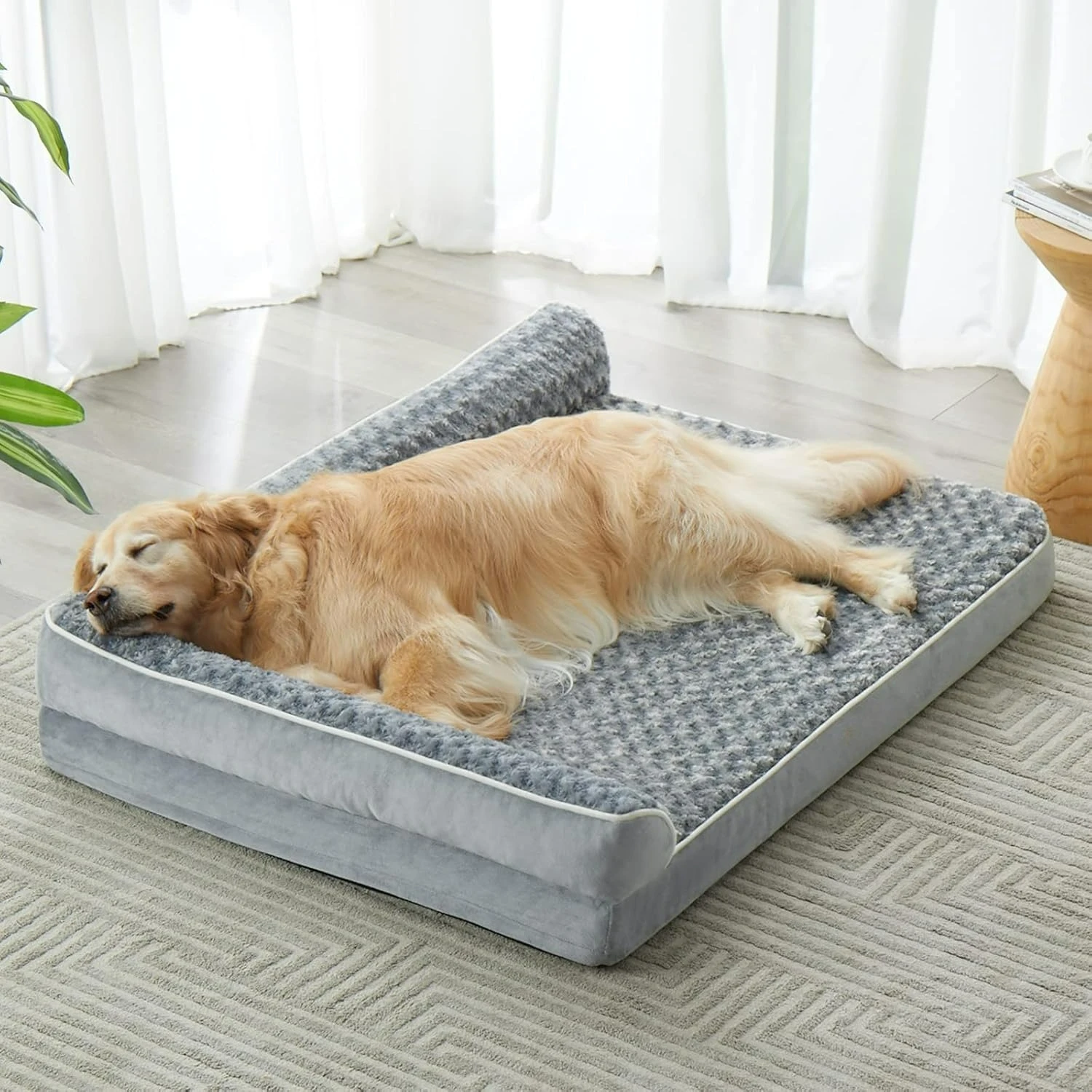 kf-S0d2e60e122fa40f3a5b4138a82a35d45g Orthopedic Dog Bed for Large Dogs – Waterproof Sofa-Style Bed with Removable Washable Cover, Non-Slip Base & Joint Support - Image 1