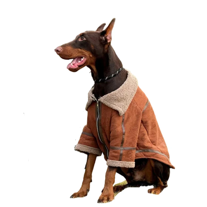 kf-S1071a6731ac94f0c9e56ecdf1554fd4cF Big Dog Clothes Winter Large Dog Coat Jacket Samoyed Husky Border Collie Labrador Golden Retriever Weimaraner Clothing Apparel - Image 1