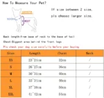 Dog Cat Denim Plaid Jumpsuit Hoodie Pet Puppy Jean Jacket Spring/Autumn Clothes Apparel 4 Colours - Image 4