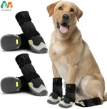 ATUBAN Dog Shoes for Hot Pavement Anti-Slip Dog Boots & Paw Protectors for Summer Rainy Day Dog Snow Boots Waterproof Dog Shoes