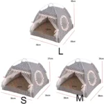Pet Cat Tent Summer Cave Hut Cat Sleep House For Kitten Puppy Playpen Cage Basket Cat Nesk Kennel Small Dog House Bed Chihuahua - Image 6