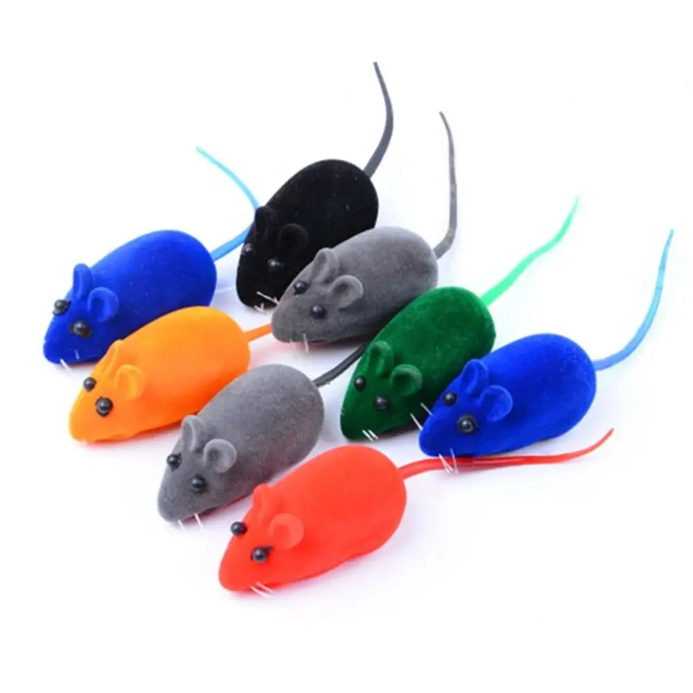 kf-S1c1ba416ab4842a58eb12ff487b3da87S Rubber Cat Toy New Sound Plush Pet Supplies Playing Teasing Mouse Model Kitten Interactive Toy Dog - Image 1