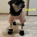 4pcs Winter Dog Shoes Waterproof Shoes For Medium Dogs Winter Boots For Small Dogs Warm Chihuahua Teeth Puppy Socks Yorkshire - Image 2