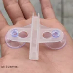 【E】2Pcs Aquarium Fish Tank Isolation Clip Partition Plate Glass Clamp Partition Suction Cup Breeding Separation Divider Sheet - Image 3