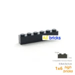 80pcs 1x6 Dot Bulk Building Blocks Thick Figures Bricks Educational Creative Size Compatible With 3009 Plastic Toy for Children - Image 2