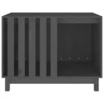 Dog house Black 90x60x67 cm Solid pine wood Brown Warm Pet Kennel Sturdy Dog Cage,Enclosure White Playpen House Outdoor Indoor - Image 4