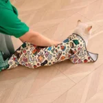 Cat Grooming Wrap Self-Adherent Cat Restraint Wrap Anti-Escape Cat Swaddle Burrito Wrap for Nail Trimming Cat Grooming Supplies - Image 5