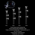 【Nice】Acrylic Aquarium Feeder Tube Dish Transparent Fish Tank Shrimp Snail Shrimp Food Feeder Bowl Feeding Accessories - Image 6