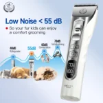 Fenice New Upgrade 5000mA Capacity Cordless LCD Screen Pets Dog Grooming Clippers Rechargeable Haircut Shaver for Trimming Salon - Image 5