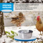 19/25cm Pigeon Drinker Heating Plate Winter Chicken Quail Poultry Drinking Water Constant Temperature Base Insulation - Image 3