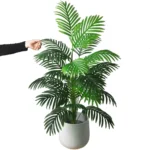 90-120cm Large Artificial Palm Tree Tropical Fake Plants Green Plastic Palm Leafs Big Monstera Tree Branch For Home Garden Decor - Image 5