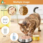 ATUBAN Stainless Steel Dog Bowl,Metal Cat Bowls for Food & Water, Non-Slip Pet Feeding Dish Bowl Rubber Base for Cats Puppy Dogs - Image 4