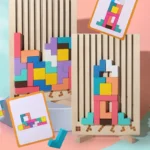 3D Wooden Puzzle, Building Blocks, Puzzle Game, Baby Logic Training Puzzle Toys, Parent-Child Interactive Games - Image 5