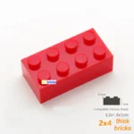 80pcs Bulk Building Blocks Thick Figures Bricks 2x4 Dots Educational Creative Size Compatible With 3001 Plastic Toy for Children - Image 6