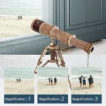 Robotime ROKR Monocular Telescope 3D Wooden Puzzle Game Assembly Toys for Children Teens Adult Birthday Gift - Image 3