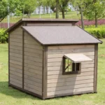 Breathable Solid Wood Dog House Universal Outdoor Kennel with Waterproof Roof - Image 3
