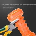 TPR Squeaky Dog Toy Plastic Bone Shape Chew Toy for Dogs with Sound Teeth Cleaning Anti - Bite Molar Stick Pet Supplies - Image 5