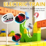 Magnetic Rail Car Cube Toys DIY Building Blocks Educational Toys Magical Track Train Construction Kids Children Gifts