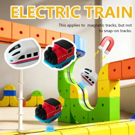 Magnetic Rail Car Cube Toys DIY Building Blocks Educational Toys Magical Track Train Construction Kids Children Gifts