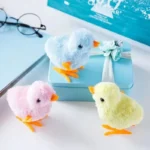 Pet Cat Toys Jumping Walking Hopping Cartoon Plush Chicken Clockwork Cat Interative Playing Toy Wind Up Chick Kitten Supplies - Image 5