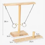 Ring Toss Game For Adults Hook And Ring Game Handmade Wooden Toss Game For Adults Outdoor Indoor Games Patio Decor Yard Games - Image 6