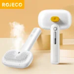 ROJECO Pet Steam Comb Electric Spray Brushes For Dog Cat Hair Removal Combs Pet Hair Grooming Tool Hair Remover Water Mist Brush