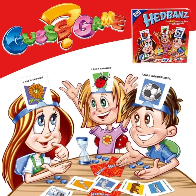kf-S3813ecc677f04de8aca1b04629b978b3u Kid Picture Guessing Board Game Who Is It Game For Kids Children Board Parent-Child Interactive Games For The Family Party games - Image 1