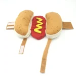 Dog Funny Halloween Costumes Hot Dog Shaped Dachshund Sausage Adjustable Clothes Pet Apparel Dressing Up Cat Party Costume Suit - Image 4