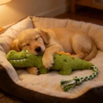 Pet Crocodile Chew Knotted Indestructible Plush Raw Dog Play Toy Cute Animal Rope Safe Puppy Tooth Chew Dog Tough Toys Resistant - Image 3