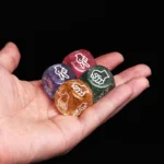 10PCS Glitter Dice 6 Sided 20MM Rock Paper Scissors Toy Party KTV BAR Drinking Games For Adults Juegos De Mesa Divertidos - Image 5