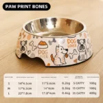 HOOPET Stainless Steel Pet Bowl Cat Feeder Drinker Supplies Kitten Puppy Food Feeding Water Drinking Bowls Pet Accessories - Image 2