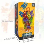 24-42pc children's puzzle folding chair toy parent-child interactive game for kids chair stack party game juego social games - Image 6