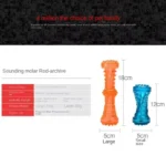 TPR Squeaky Dog Toy Plastic Bone Shape Chew Toy for Dogs with Sound Teeth Cleaning Anti - Bite Molar Stick Pet Supplies - Image 6