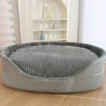 Deluxe Oval Dog Bed - Double-Sided Washable Pet Bed with Non-Slip Base, Removable Mat for All-Season Comfort, Suitable - Image 3