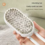 Steamy Dog Brush Electric Spray Cat Hair Brush 3 in1 Dog Steamer Brush for Massage Pet Grooming Removing Tangled and Loose Hair - Image 6