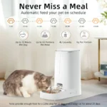 ROJECO Automatic Cat Feeder Pet Smart WiFi Cat Food Kibble Dispenser Remote Control Auto Feeder For Cat Dog Dry Food Accessories - Image 2