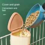 500ML pet parrot bird feeding waterer cat dog cage hanging waterer pigeon rabbit small pet automatic feeding water feeding bowl - Image 6