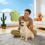 Dog Chew Toy Green Chicken Plush Toy Durable Interactive Puppy Teething Toy For Small Medium Large Breed Dogs Squeaky Pet Toy - Image 5