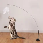 Interactive Cat Toy Funny Simulation Bird Feather with Bell Cat Stick Toy for Kitten Playing Teaser Wand Toy Pet Cats Supplies - Image 2