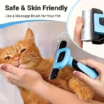 Undercoat Hair Removal Slicker Comb: Pet Grooming Tool for Dogs & Cats - Slicker Rake Brush
