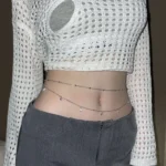 Sexy Glitter Waist Chain For Women Y2K Style Metal Belt Summer Beach Waist Decoration Chain Trendy Exquisite Jewelry Body Chain - Image 4
