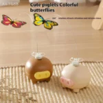 Electric Interactive Cat Teasing Toy Intelligent Automatic Rotating Butterfly Cute Pig Funny Electronic Pet Plaything