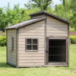 Breathable Solid Wood Dog House Universal Outdoor Kennel with Waterproof Roof - Image 2