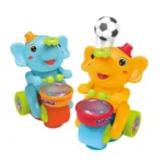 Baby Crawling Toy: Electronic Walking Elephant Drummer with Floating Ball, LED Lights, Music & Sounds | Interactive Sensory Toy - Image 2