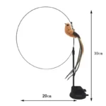 Cat toys cat self-sexy feather suction cup teasing cat stick with bell bird replacement head resistant to bite pet cat dog toys - Image 6